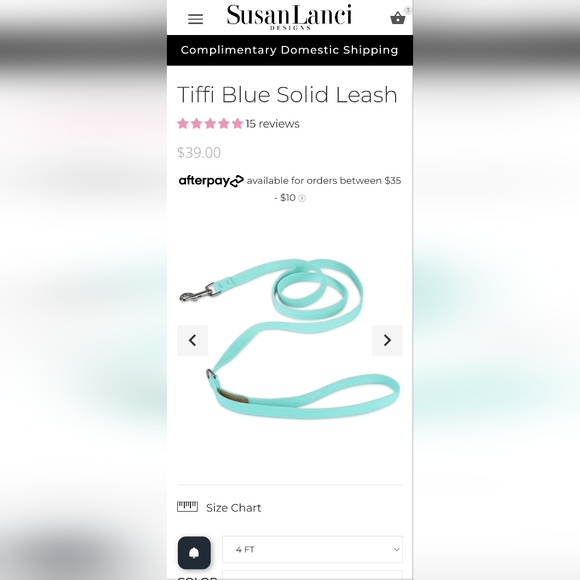 Susan Lanci Harness + Collar + Leash (XS) - Picture 8 of 8